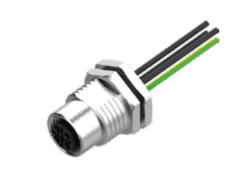 M12-孔头-法兰连接器-后安装-散线式-M16锁紧螺纹-45PIN