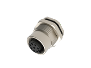 M12-孔头-法兰连接器-后安装-焊接式-34568PIN